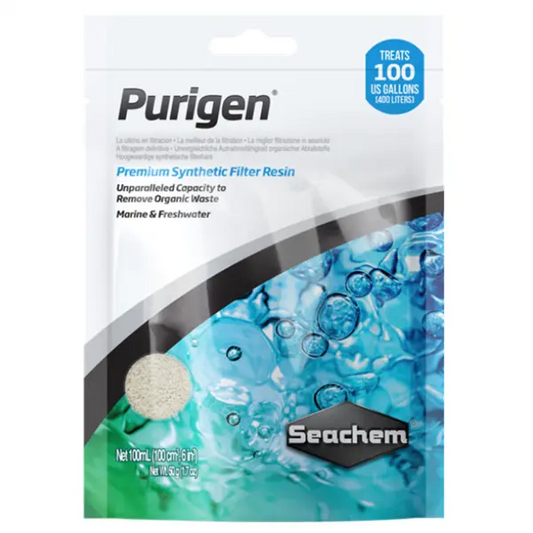 Seachem Purigen 100 mL synthetic filtration media for freshwater and saltwater aquariums