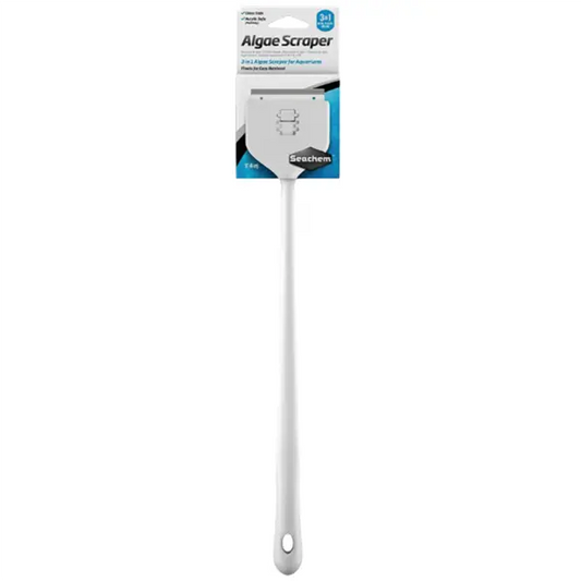Seachem Algae Scraper 18 Inch long-reach glass aquarium cleaner for removing algae from large freshwater, saltwater, planted, and display tanks.