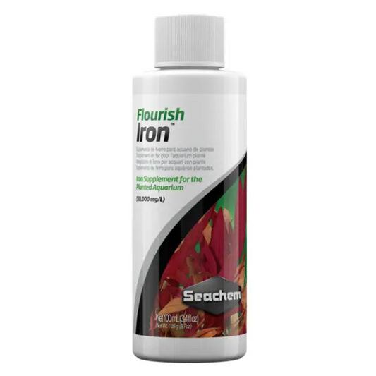 Seachem Flourish Iron 100mL ferrous gluconate iron supplement for freshwater planted aquariums