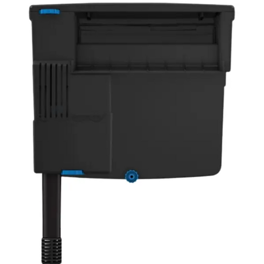 Seachem Tidal 110 hang-on-back aquarium power filter with adjustable flow, surface skimmer, and large media basket for tanks up to 110 gallons.
