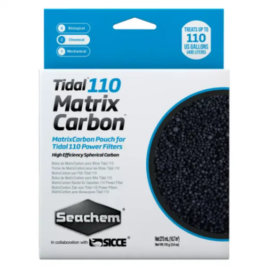 Seachem Tidal 110 MatrixCarbon 275 mL pre-bagged activated carbon filter media