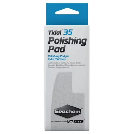 Seachem Tidal 35 Polishing Pad replacement fine mechanical filter media for removing small debris and improving aquarium water clarity.