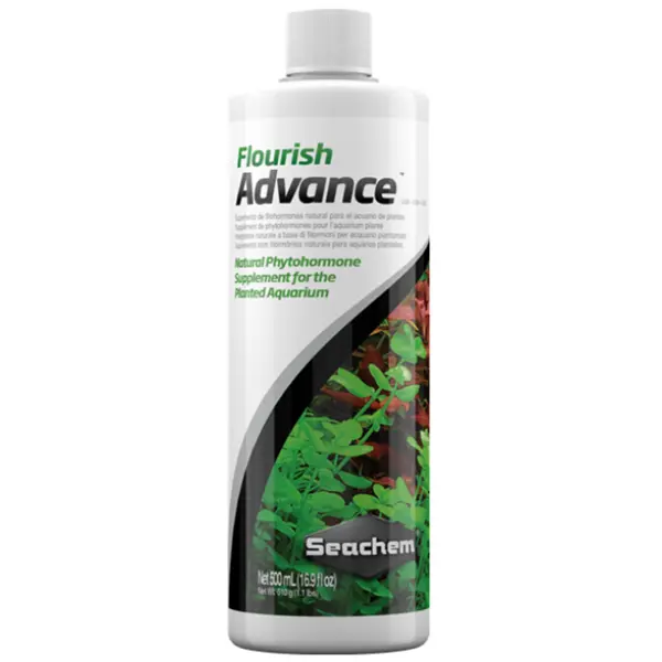 Seachem Flourish Advance 500 mL planted aquarium supplement for freshwater plants