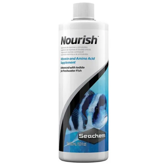 Seachem Nourish 500 mL vitamin and amino acid supplement for freshwater aquarium fish
