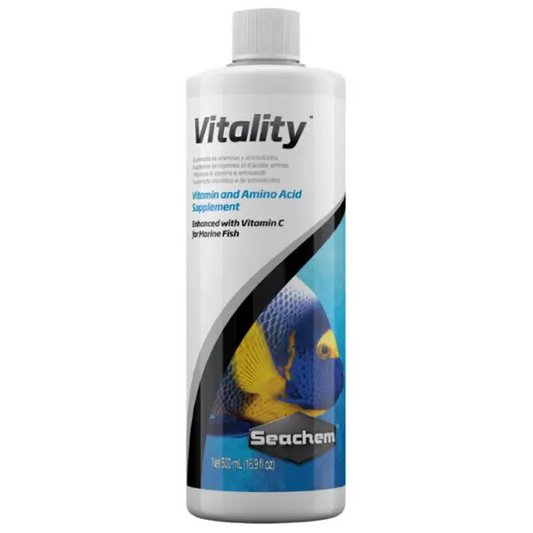 Seachem Vitality 100 mL vitamin and amino acid food supplement for marine fish