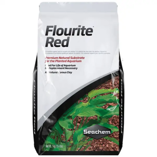 Seachem Flourite Red 15.4 lb planted aquarium substrate for freshwater planted tanks, shrimp tanks, aquascapes, and root-feeding plants.