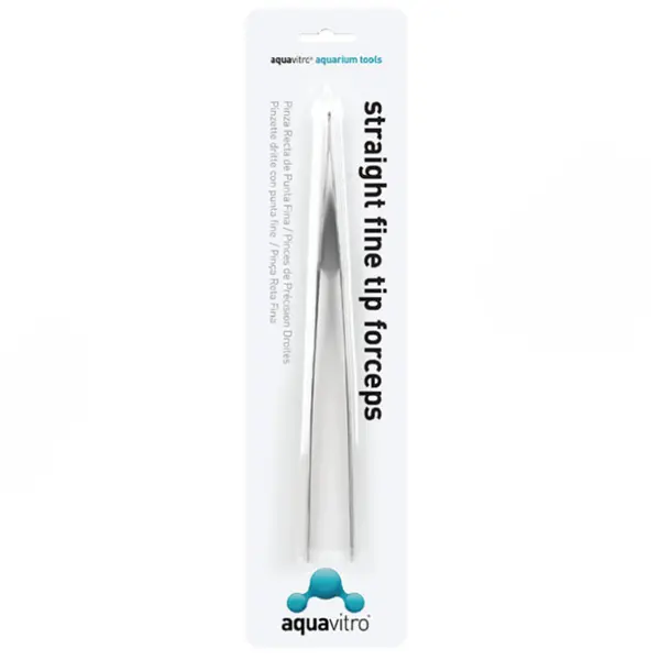 aquavitro straight fine forceps 25cm aquascaping tweezers