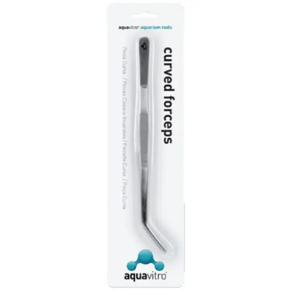 aquavitro curved forceps 25cm aquascaping tweezers