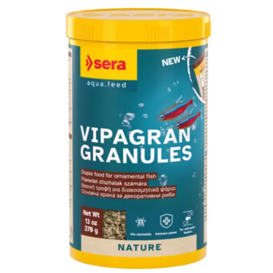 Sera Vipagran Tropical Granules 1,000 mL slow-sinking food for tropical community fish