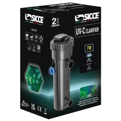 Sicce UV Filter 7W aquarium UV sterilizer for freshwater and saltwater tanks