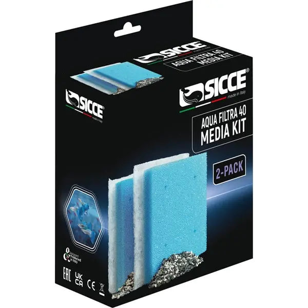 Sicce Aqua Filtra 40 Media Kit replacement filter media for Aqua Filtra 40 HOB filter