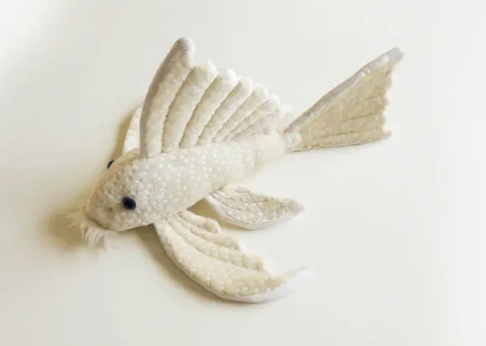 Green Pleco Longfins Plecostomus Plush – soft aquarium plush toy with flowing fins