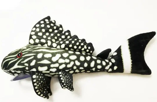 GreenPleco Watermelon Plecostomus Plush – colorful red and green pleco fish plush toy for aquarium enthusiasts