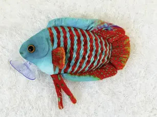 GreenPleco Dwarf Gourami Plush – soft colorful plush toy inspired by the Dwarf Gourami fish