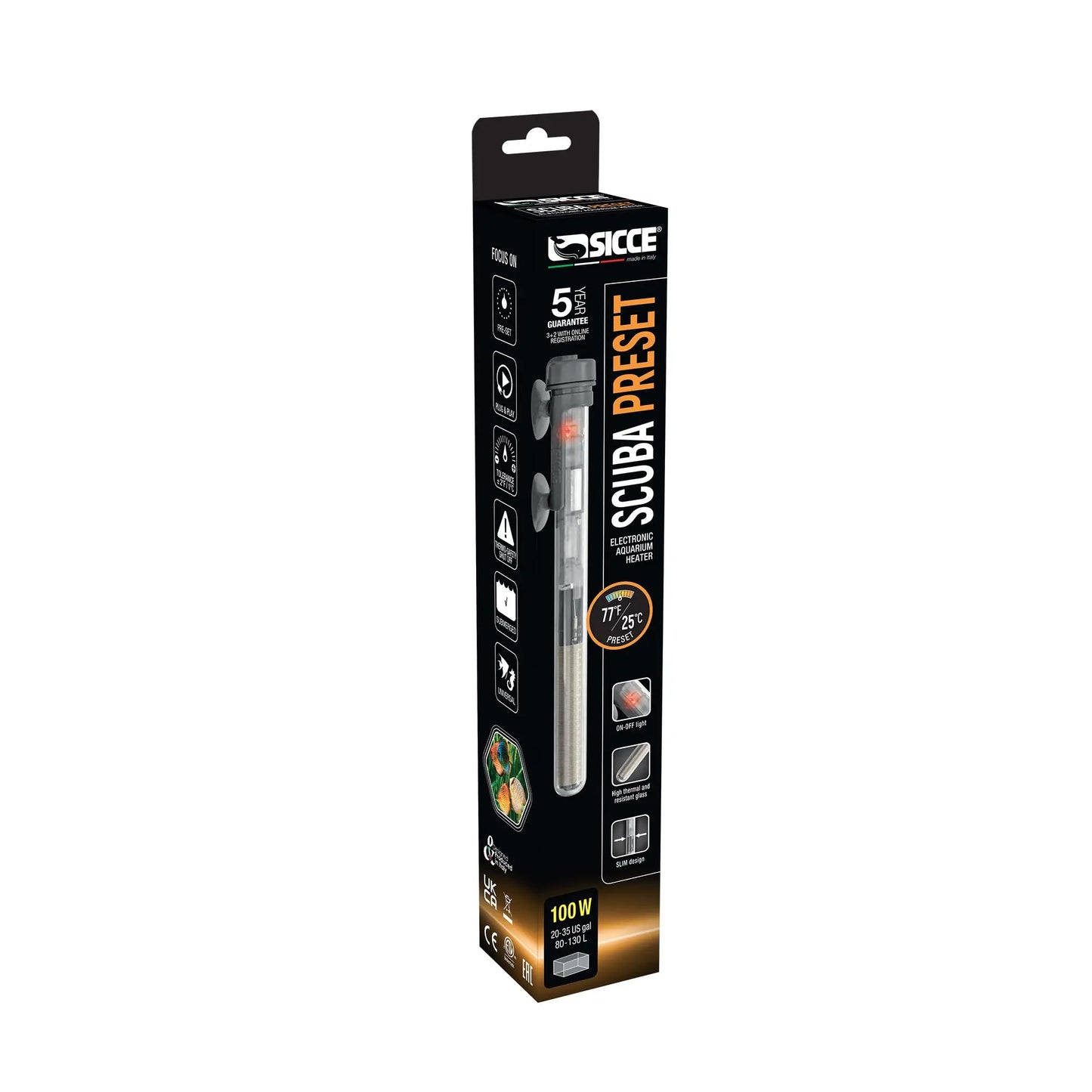 Sicce Scuba Preset 100w Tropical Treasures Wyo LLC