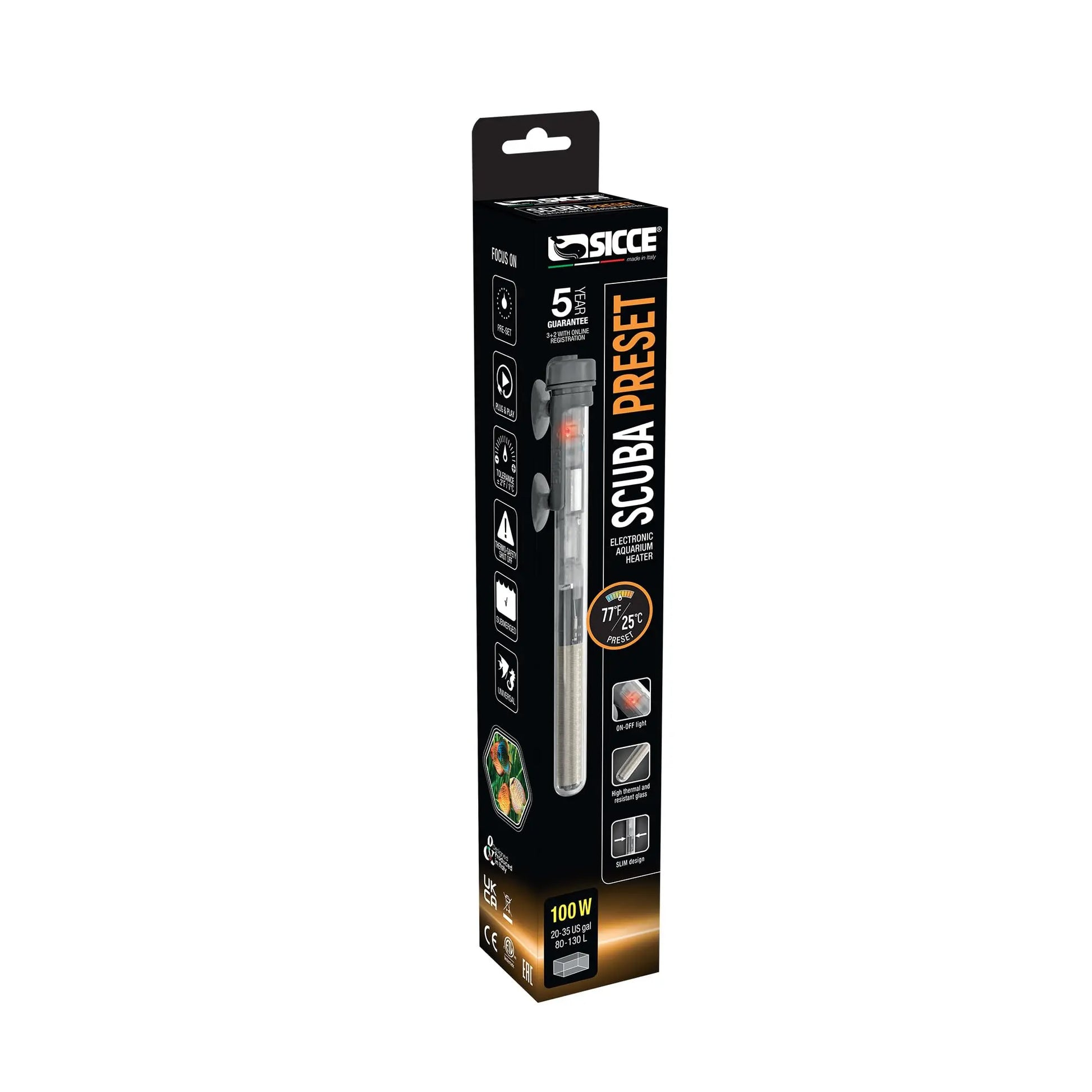Sicce Scuba Preset 100w Tropical Treasures Wyo LLC