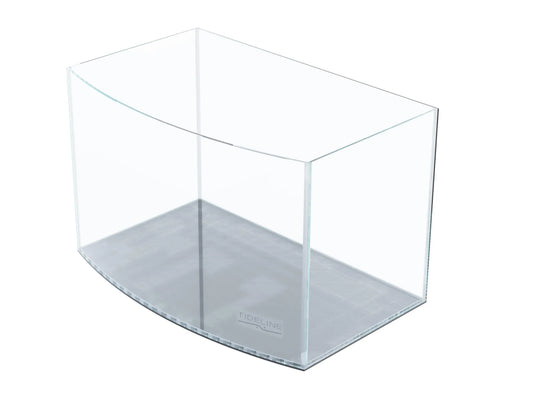 Tideline Studio Bow Front Aquarium 23.4G – rimless curved front glass aquarium tank