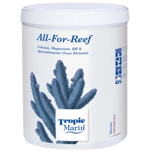 Tropic Marin All For Reef Powder 1600g complete reef aquarium supplement for calcium, alkalinity, magnesium, trace elements, and coral growth