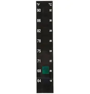 Thermometer Strip Stick – Easy Stick-On Aquarium Temperature Gauge