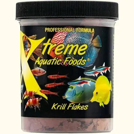 Xtreme Krill Flake 1 oz container of premium aquarium fish food.