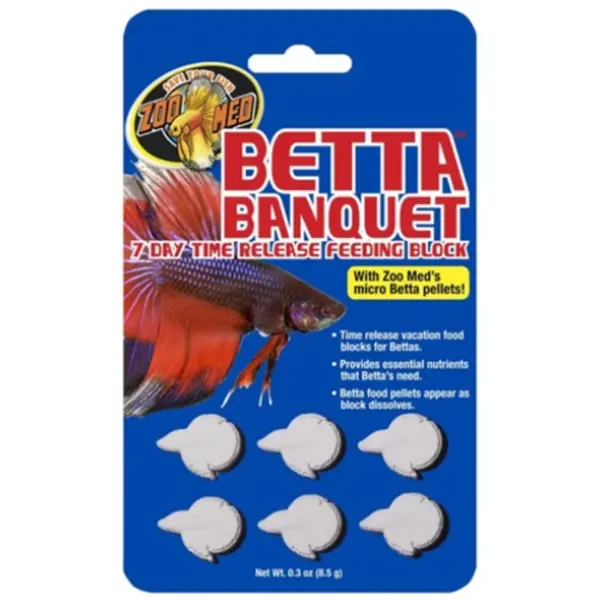 Zoo Med Betta Banquet Block 6 Pack | Betta Food