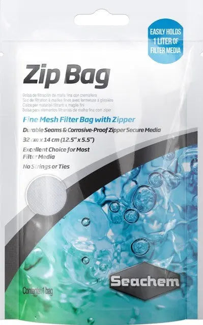 Seachem Zip Bag Medium | Reusable Aquarium Filter Media Bag