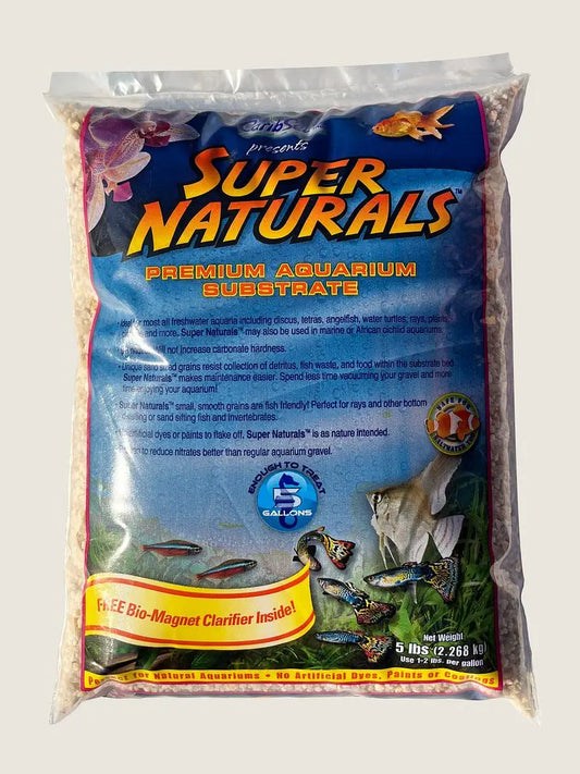 Super Naturals Carolina Creek 5 lb aquarium gravel – natural smooth substrate for freshwater aquariums and planted tanks.