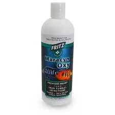 “Fritz Maracyn Oxy 16 fl oz – antibacterial and antifungal aquarium treatment for freshwater and saltwater fish.