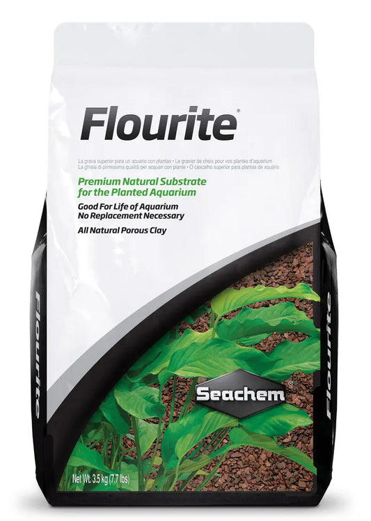 Seachem Flourite 15.4 lb planted aquarium substrate bag – natural clay gravel for freshwater tanks