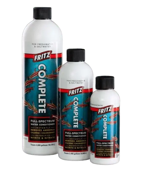 Fritz Crystal Complete 8 fl oz bottle – premium aquarium water conditioner that removes chlorine, chloramine, and ammonia for safe freshwater and saltwater aquariums