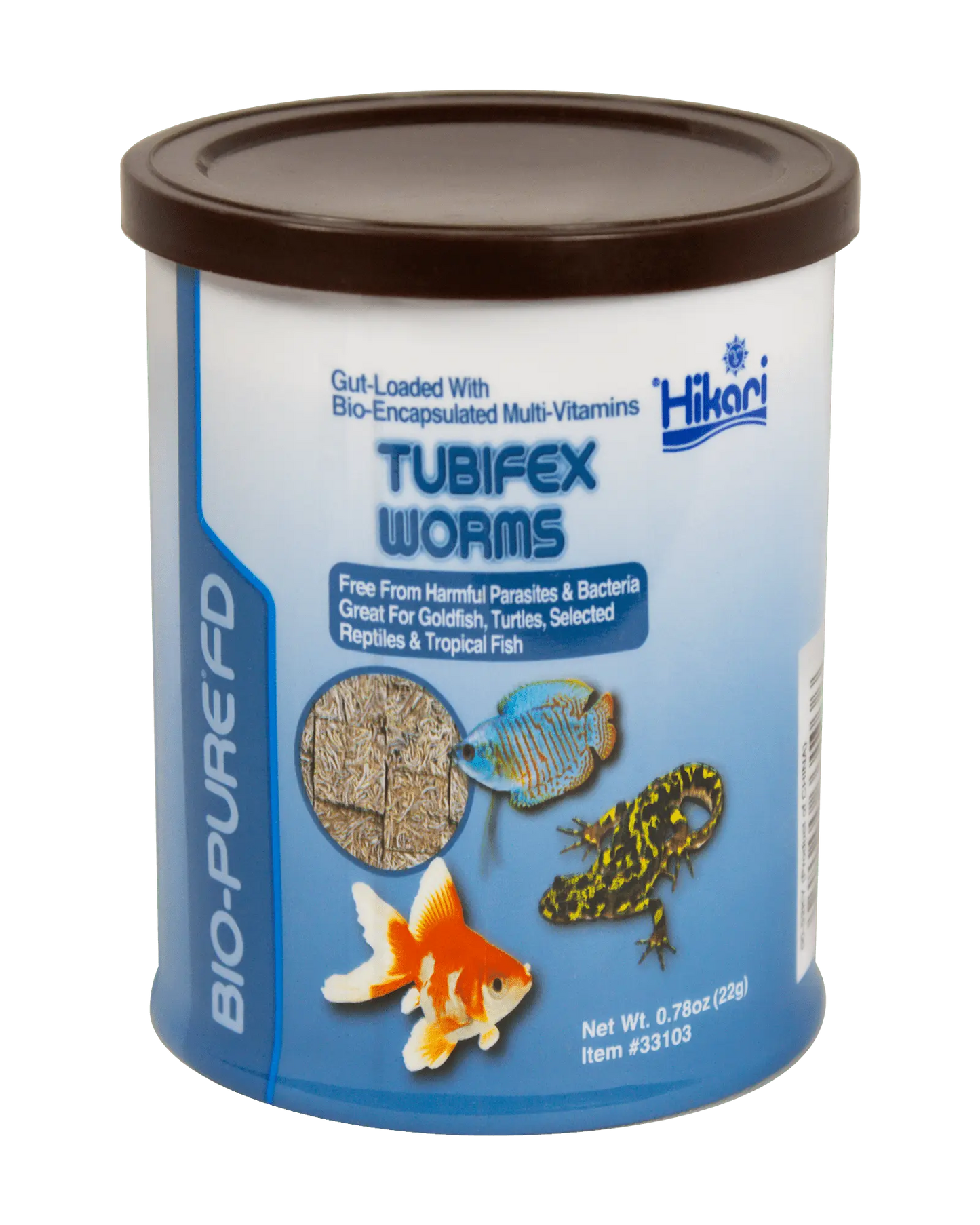 Hikari Freeze-Dried Tubifex Worms fish food cubes