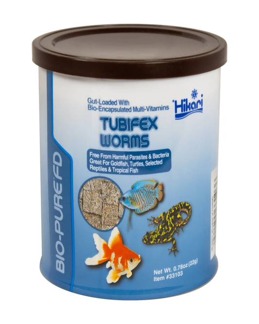Hikari Freeze-Dried Tubifex Worms fish food cubes