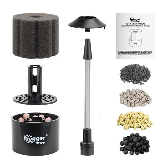 Hygger Aquarium Bio Sponge Filter HG120M Tropical Treasures Wyo LLC