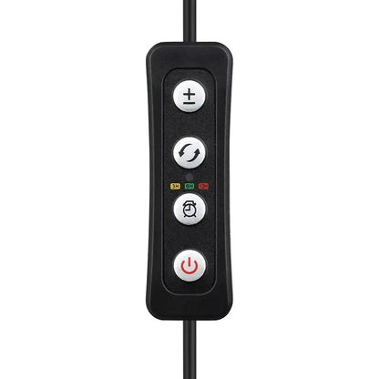 Hygger HG918 LED light inline controller with brightness, mode, timer, and power buttons