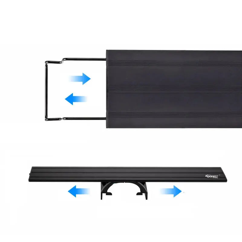 Hygger HG918 20W slim LED aquarium light with extendable adjustable mounting brackets