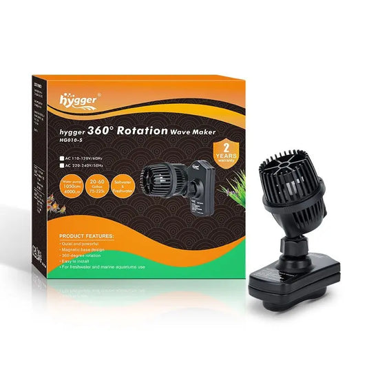 Hygger HG010-S Wave Maker – compact magnetic 360° circulation pump for freshwater or saltwater aquariums