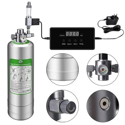 hygger HC031-5L CO2 generator kit with motorized valve for planted freshwater aquariums and aquascaping systems