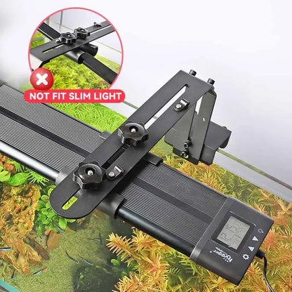 Hygger retractable aquarium light bracket adjustable mount for fish tank lighting setup