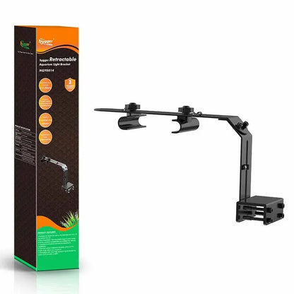 Hygger retractable aquarium light bracket adjustable mount for fish tank lighting setup