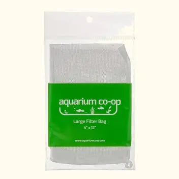 Large aquarium filter media bag – reusable mesh bag for holding carbon, bio media, and other filtration materials in freshwater or saltwater aquariums.