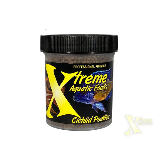 Xtreme Cichlid PeeWee Fish Food 5 oz – 1.5mm slow-sinking pellets for small to medium cichlids and tropical freshwater fish