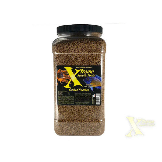 Xtreme Cichlid PeeWee 72 oz – 1.5 mm slow-sinking pellets for small to medium cichlids and tropical freshwater fish