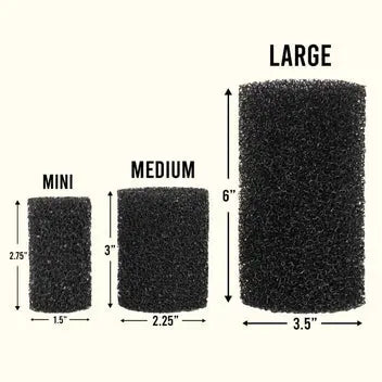 Medium Pre Filter – sponge intake guard for aquarium filters, protecting shrimp, fry, and small fish, available for in-store pickup at Tropical Treasures Wyo.