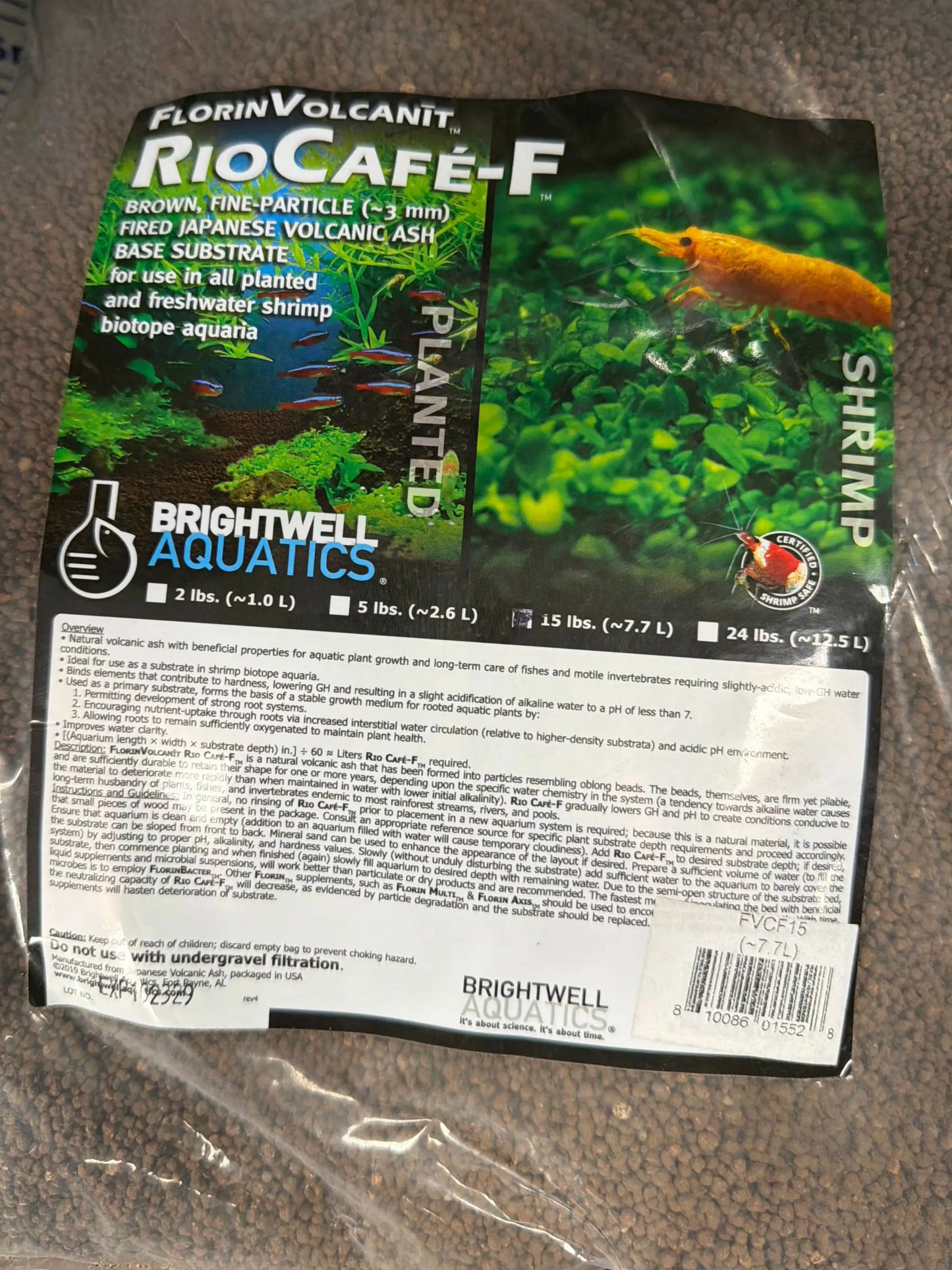 Brightwell Aquatics FlorinVolcanit Rio Café-F – 5 lbs