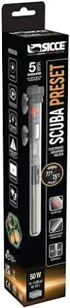Sicce Scuba Preset 50W compact nano aquarium heater