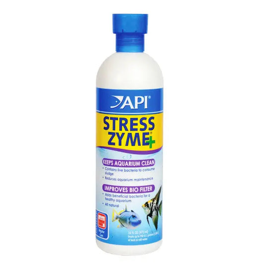 Aquarium water conditioner API StressZyme for clear water